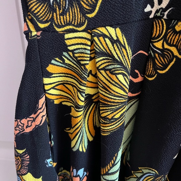 LuLaRoe Yellow and Gold A-Line Midi Dress - Picture 3 of 5